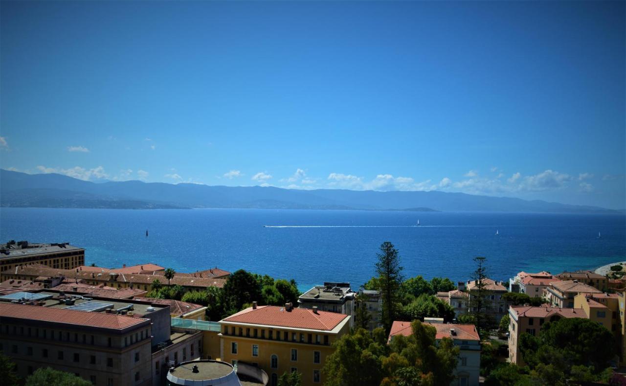 Grand T2 Standing Ajaccio Proche Centre Et Plages Vue Panoramique Parking Prive Εξωτερικό φωτογραφία