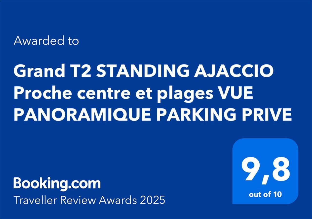 Grand T2 Standing Ajaccio Proche Centre Et Plages Vue Panoramique Parking Prive Εξωτερικό φωτογραφία